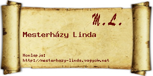 Mesterházy Linda névjegykártya