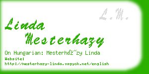 linda mesterhazy business card